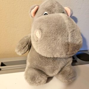 Vintage A&A Hippo plush
